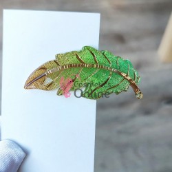 Agrafa pentru par metalica AGF001CC - Frunza de toamna